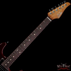 Suhr 2020 Limited Edition Classic S HSS Metallic Brandywine Roasted Flame Neck with Indian Rosewood Board - Image 3