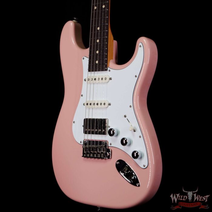 Suhr Custom Classic S HSS Rosewood Fingerboard Matching Color Headstock Shell Pink - Image 2