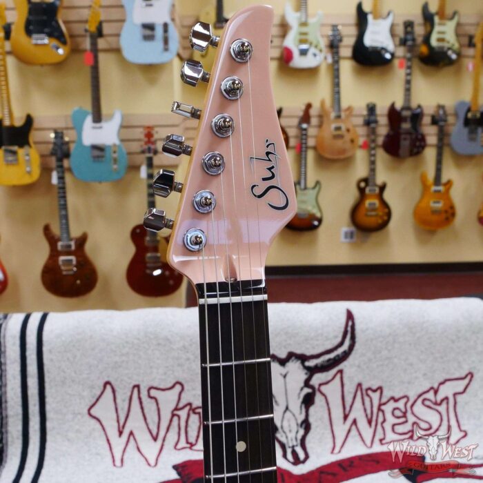 Suhr Custom Classic S HSS Rosewood Fingerboard Matching Color Headstock Shell Pink - Image 7