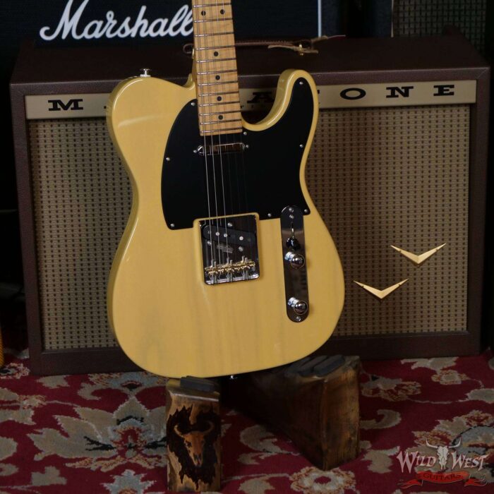 Suhr Limited Edition Classic T Paulownia Trans Vintage Yellow 6.35 LBS - Image 8