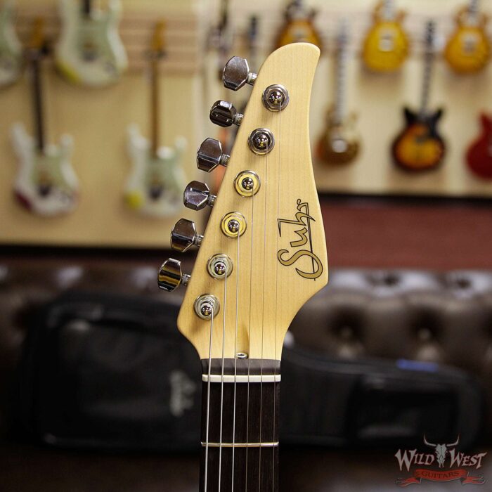 Suhr Classic S (Classic Pro) HSS Maple Neck Rosewood Fingerboard Vintage Yellow - Image 9