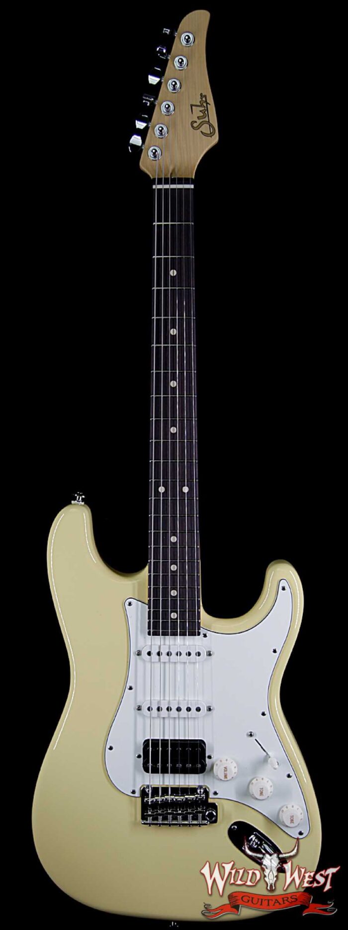Suhr Classic S (Classic Pro) HSS Maple Neck Rosewood Fingerboard Vintage Yellow - Image 1