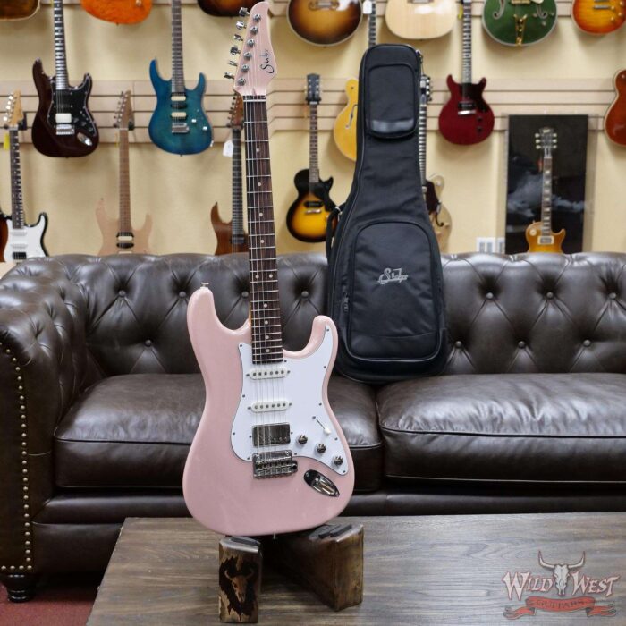 Suhr Custom Classic S HSS Rosewood Fingerboard Matching Color Headstock Shell Pink - Image 6