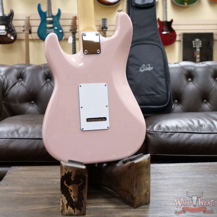 Suhr Custom Classic S HSS Rosewood Fingerboard Matching Color Headstock Shell Pink - Image 11