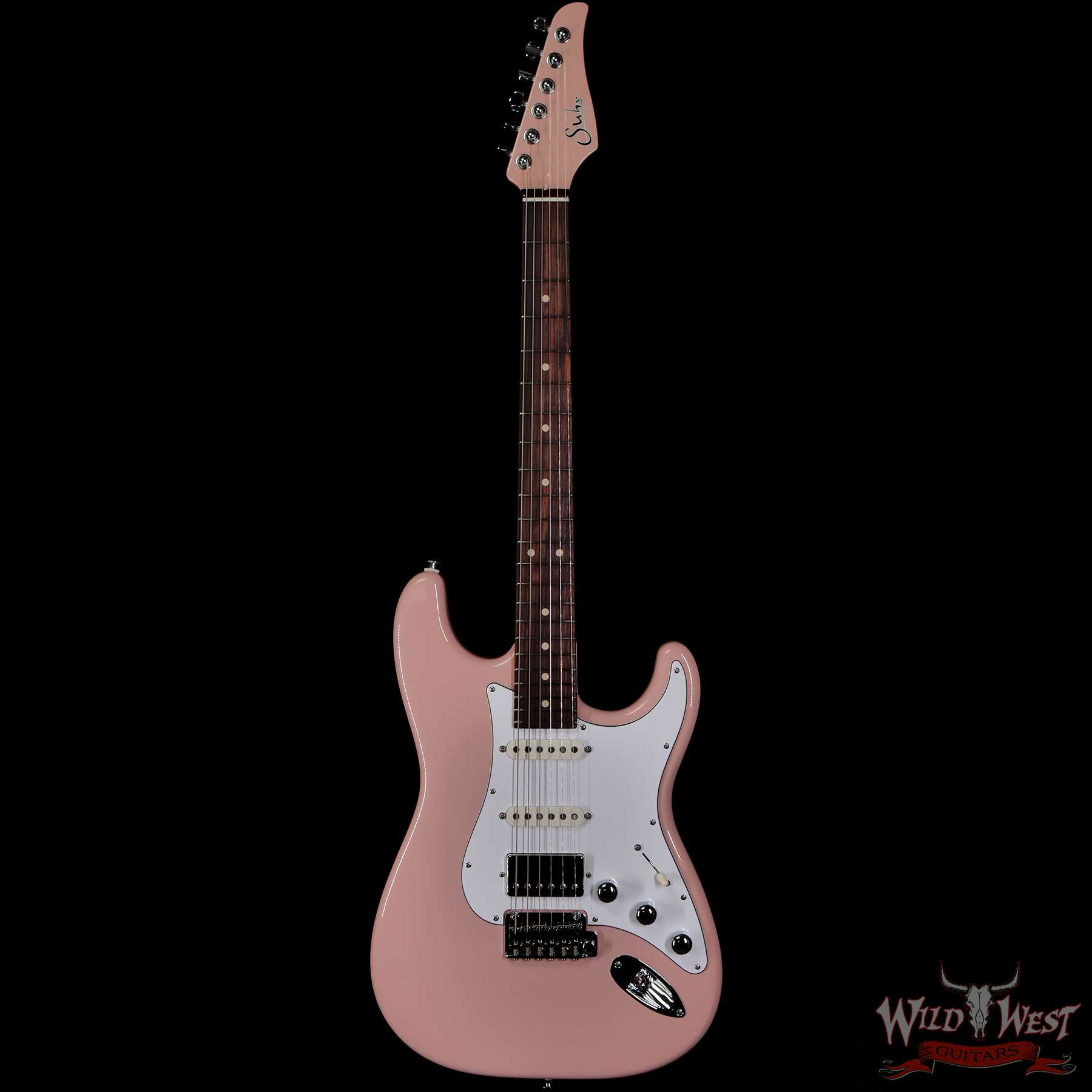 suhr-js9x9u-f__wwg.jpg Suhr Custom Classic S HSS Rosewood Fingerboard Matching Color Headstock Shell Pink - Image 3