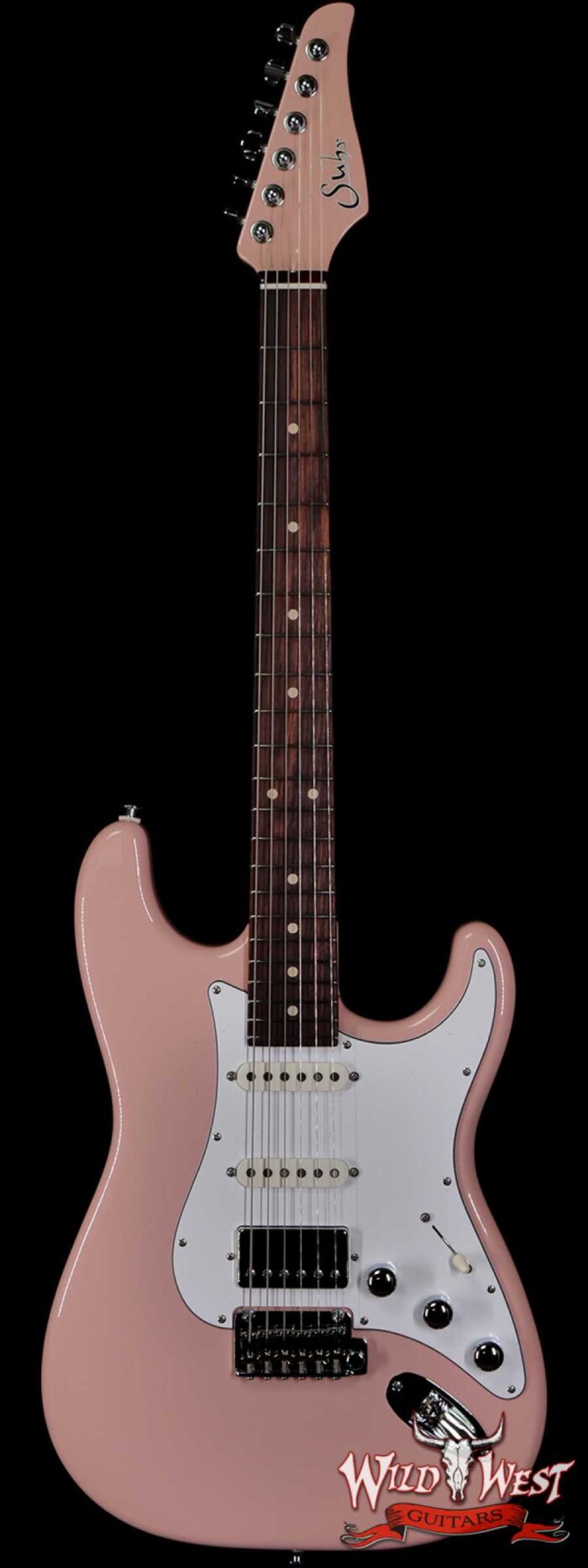 Suhr Custom Classic S HSS Rosewood Fingerboard Matching Color Headstock Shell Pink - Image 1