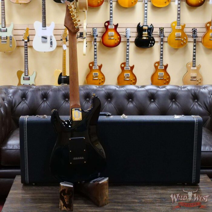 Suhr Mateus Asato Signature Series Guitar Classic S HSS 3A Roasted Birdseye Maple Black Gloss - Image 5
