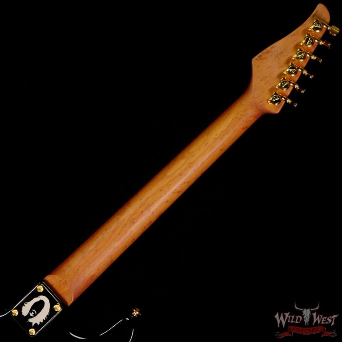Suhr Mateus Asato Signature Series Guitar Classic S HSS 3A Roasted Birdseye Maple Black Gloss - Image 11