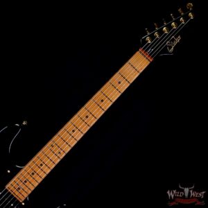 Suhr Mateus Asato Signature Series Guitar Classic S HSS 3A Roasted Birdseye Maple Black Gloss - Image 12