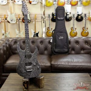 Suhr Modern Alder HH Floyd Ebony Fretboard Reverse Head Charcoal Web - Image 12