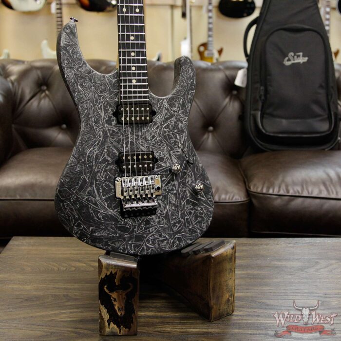 Suhr Modern Alder HH Floyd Ebony Fretboard Reverse Head Charcoal Web - Image 13
