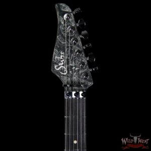 Suhr Modern Alder HH Floyd Ebony Fretboard Reverse Head Charcoal Web - Image 8