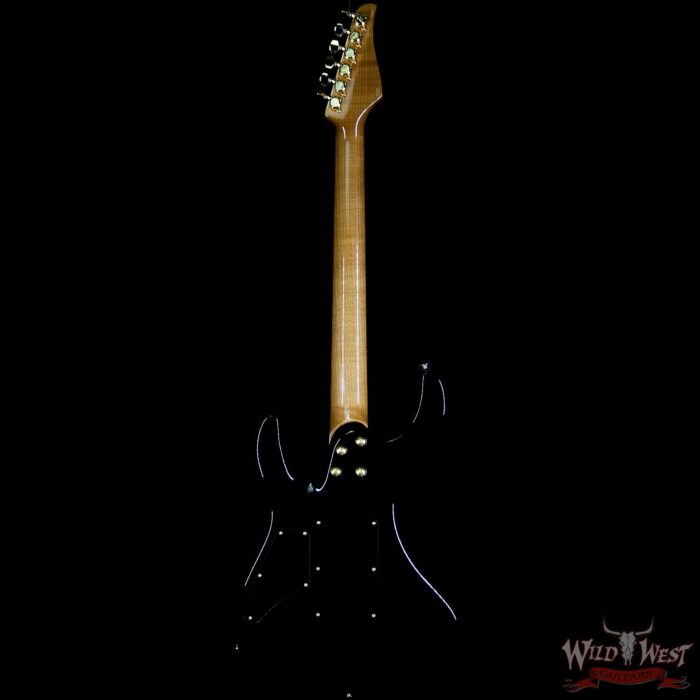 Suhr Modern HSH Floyd Hand Selected Flame Top Roasted Maple Neck Reverse Head Raspberry Burst (Custom Color) - Image 6