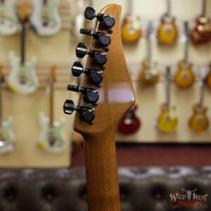 Suhr Modern HSH Floyd Hand Selected Spalted Maple Top Roasted Maple Neck Ebony Board Reverse Head Natural - Image 8