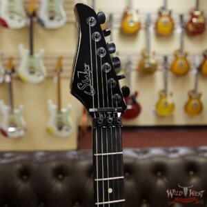Suhr Modern HSH Floyd Hand Selected Spalted Maple Top Roasted Maple Neck Ebony Board Reverse Head Natural - Image 6