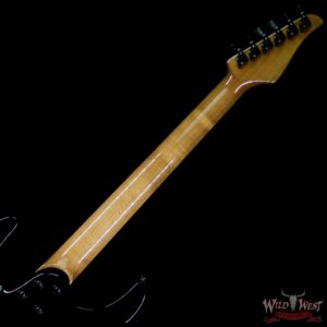 Suhr Modern HSH Floyd Hand Selected Spalted Maple Top Roasted Maple Neck Ebony Board Reverse Head Natural - Image 9