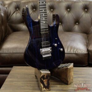 Suhr Modern Alder HH Floyd Ebony Fretboard Blue Sparkle Drip - Image 13