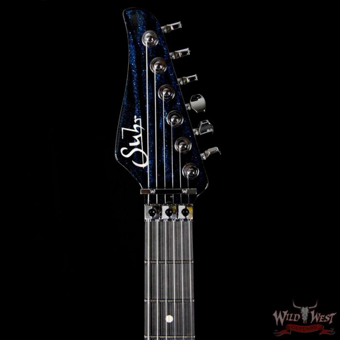 Suhr Modern Alder HH Floyd Ebony Fretboard Blue Sparkle Drip - Image 8