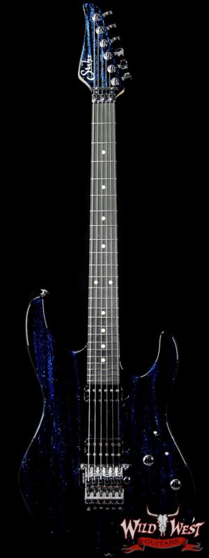 Suhr Modern Alder HH Floyd Ebony Fretboard Blue Sparkle Drip