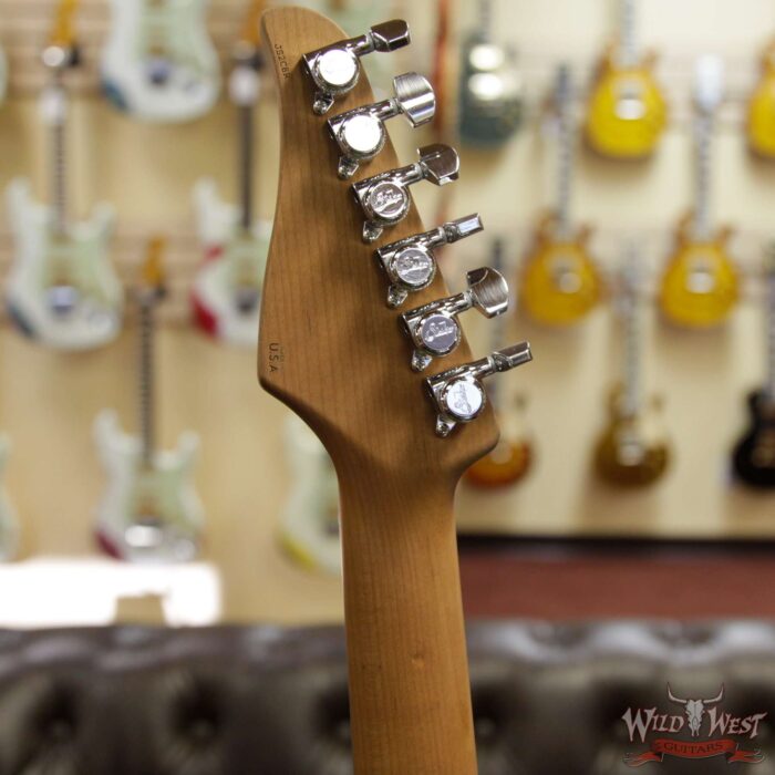 Suhr Modern Antique HSH Medium Blower Switch Aged Roasted Quarter-sawn Maple Neck 2 Tone Tobacco Burst - Image 6