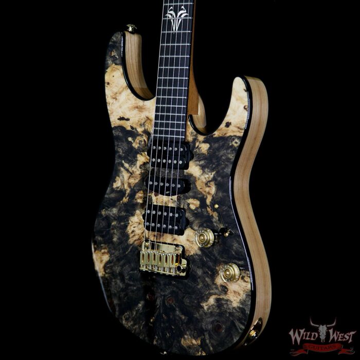 Suhr Modern HSH Burl Buckeye Top Ebony Fretboard Natural - Image 2