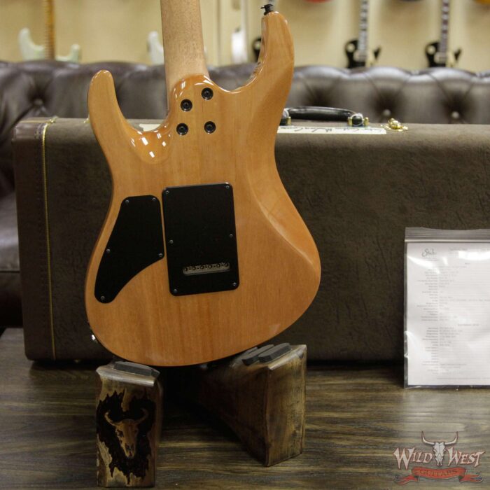 Suhr Select Custom Modern Carve Top HSH 1-Piece Lacewood Top Cedar Body Cherry Burst - Image 13