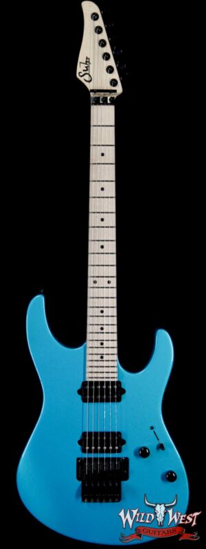 Suhr Custom Modern HH Gotoh Floyd Revers Headstock Maple Neck Blue Chill