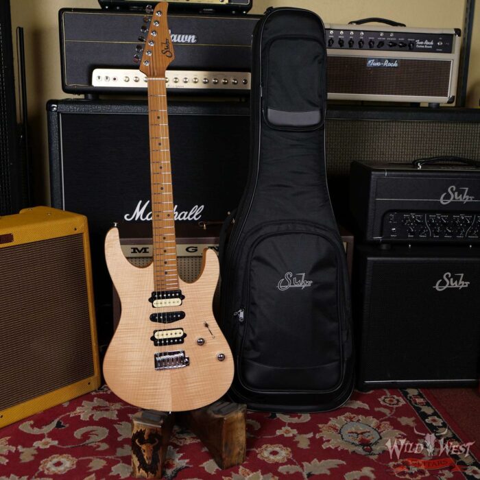 Suhr 2020 Limited Edition Modern HSH Satin Flame Top Honey Natural - Image 6