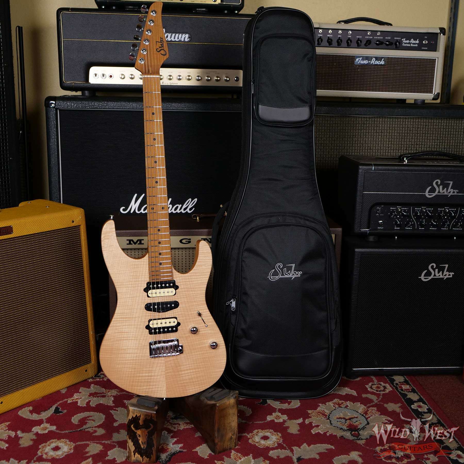 suhr-modernltdsatin-js1k9g-d1__wwg.jpg Suhr 2020 Limited Edition Modern HSH Satin Flame Top Honey Natural - Image 6