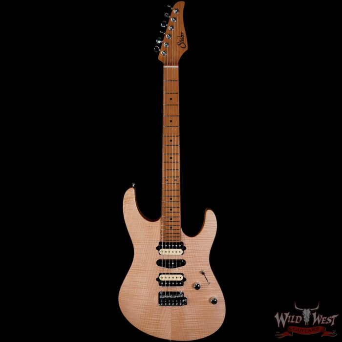 Suhr 2020 Limited Edition Modern HSH Satin Flame Top Honey Natural - Image 3