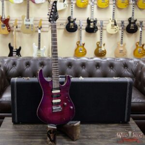 Suhr Custom Modern Set Neck HSH Flame Top Mahogany Neck Indian Rosewood Board Rasberry Burst (Custom Color) Blower Switch - Image 7