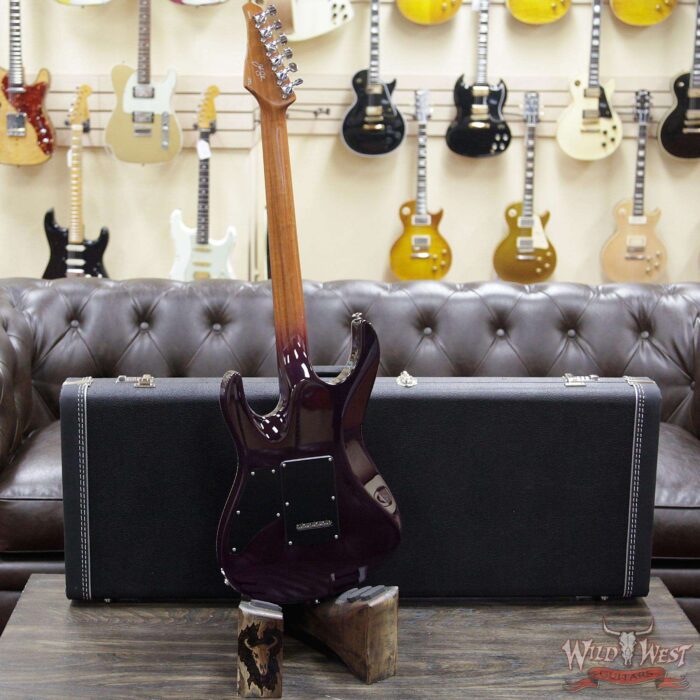 Suhr Custom Modern Set Neck HSH Flame Top Mahogany Neck Indian Rosewood Board Rasberry Burst (Custom Color) Blower Switch - Image 10