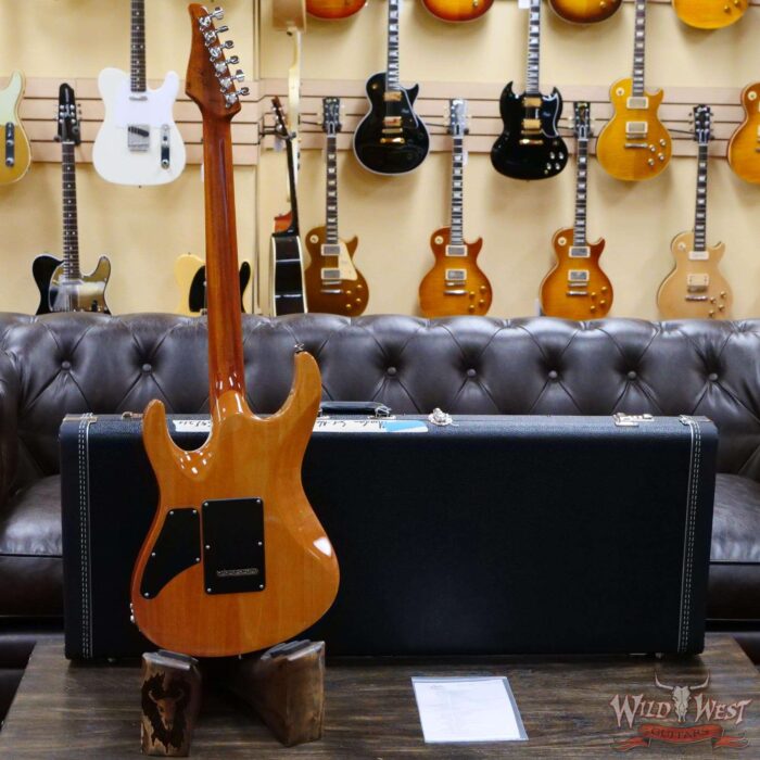 Suhr Custom Modern Set Neck HSH Flame Maple Top Indian Rosewood Fingerboard Trans Purple w/ Blower Switch - Image 10