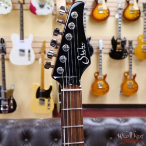 Suhr Custom Modern Set Neck HSH Flame Maple Top Indian Rosewood Fingerboard Trans Purple w/ Blower Switch - Image 4
