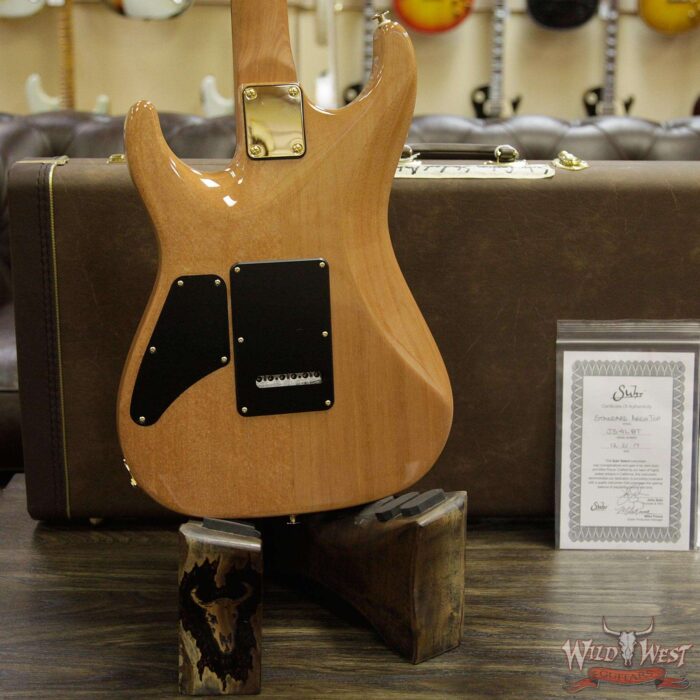 Suhr Select Custom Standard Arch Top HH 1-Piece Lacewood Top Cedar Body Cherry Burst - Image 13