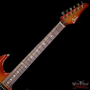 Suhr Select Custom Standard Arch Top HH 1-Piece Lacewood Top Cedar Body Cherry Burst - Image 6