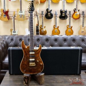 Suhr Custom Standard Carve Top HSH Hand-Selected Flame Maple w/ Alder Indian Rosewood Fingerboard Bengal - Image 8