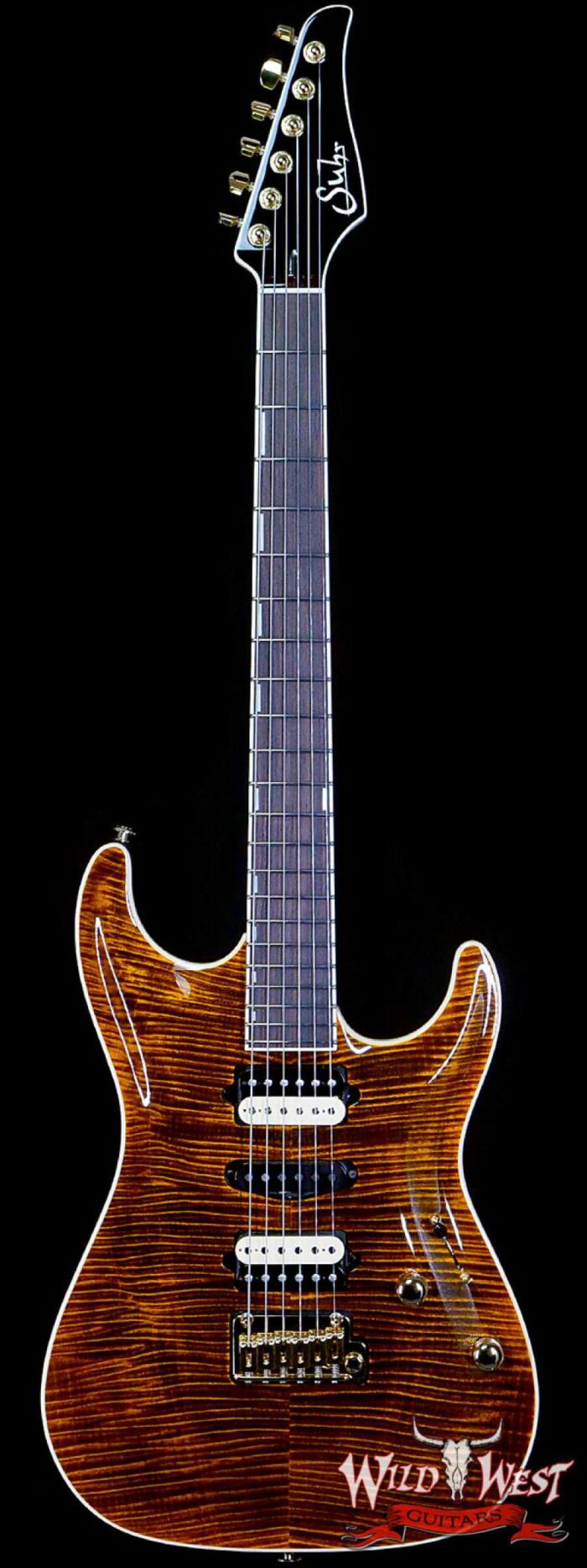 Suhr Custom Standard Carve Top HSH Hand-Selected Flame Maple w/ Alder Indian Rosewood Fingerboard Bengal - Image 1