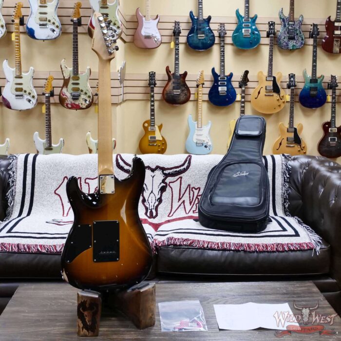 Suhr Custom Classic S Antique SH Rear Rout Indian Rosewood Fingerboard 2 Tone Tobacco Burst 7.35 LBS - Image 10