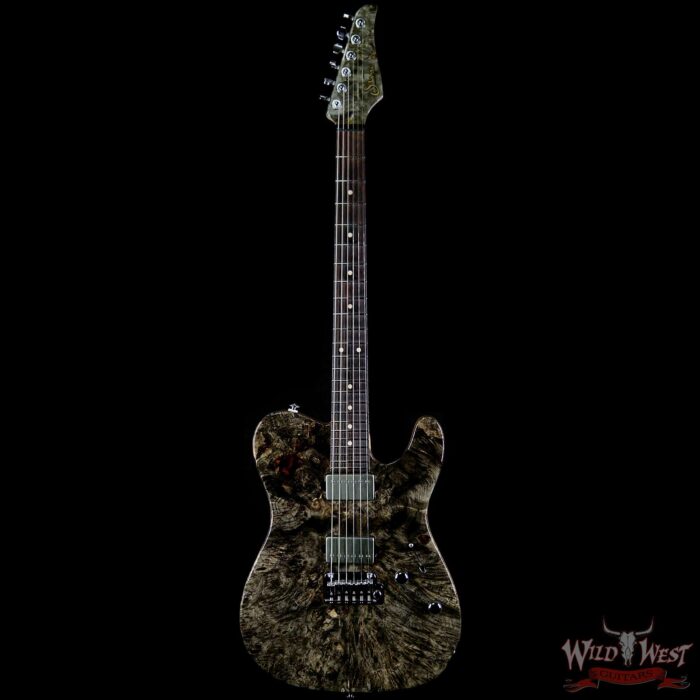 2016 Suhr Classic T 24 Buckeye Burl Top Cocobolo Fingerboard Natural - Image 4