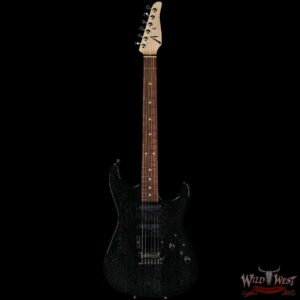 2020 Tom Anderson Am Pro HSS Maple Neck Rosewood Fingerboard Black w/ White Dog Hair - Image 3