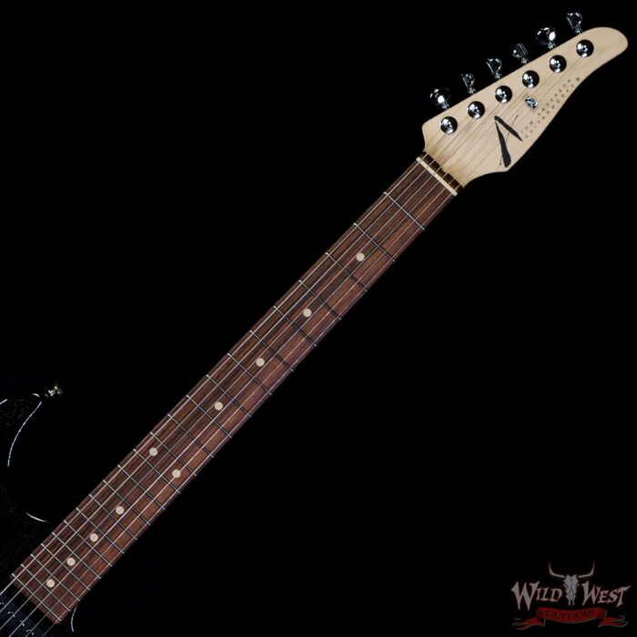 2020 Tom Anderson Am Pro HSS Maple Neck Rosewood Fingerboard Black w/ White Dog Hair - Image 4