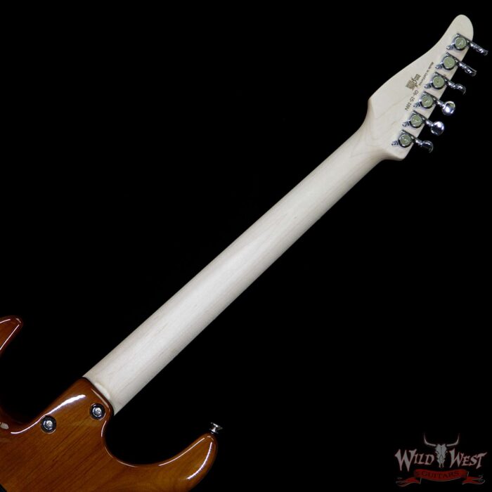 Tom Anderson Angel HSH w/ VA Booster Flame Top on Alder Rosewood Fingerboard Natural Purple Burst - Image 12