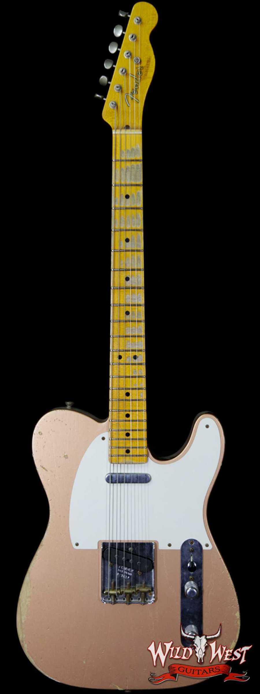 tele-caopper__wwg_large.jpg Fender Custom Shop 1952 Telecaster Heavy Relic Copper Streamlined U Neck - Image 1