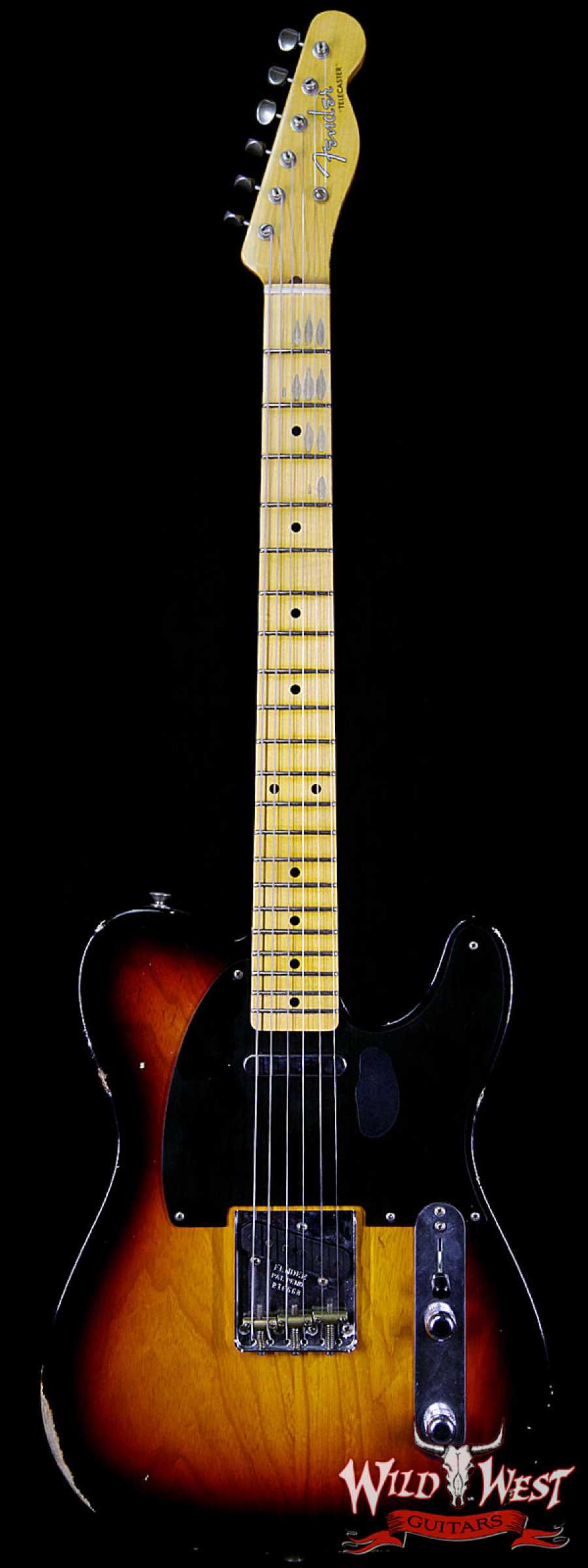 telecaswter__wwg_large.jpg Fender Custom Shop 1952 Telecaster Relic Maple Fretboard 3 Tone Sunburst - Image 1