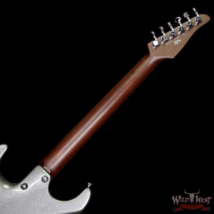 Tom Anderson Pro Am Chocolate Maple Neck Rosewood Fingerboard with VA Booster Reverse Head Sparkle Charcoal - Image 12
