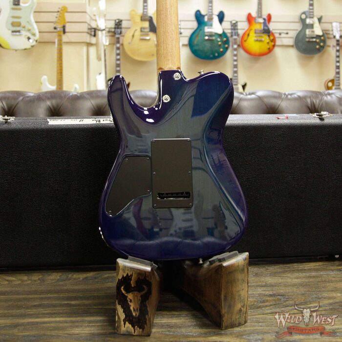 Tom Anderson Cobra HH Quilt Maple Top Rosewood Fretboard Bora To Transparent Blue Burst with Binding - Image 14