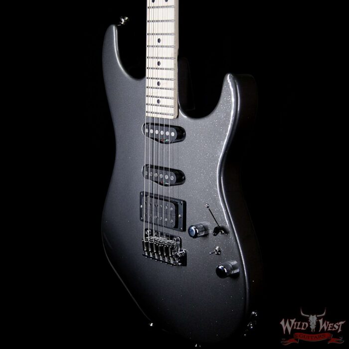 Tom Anderson Pro Am Chocolate Maple Neck & Fingerboard with VA Booster Sparkle Charcoal - Image 2