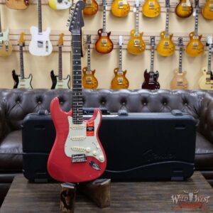 Fender USA Limited Edition American Professional Stratocaster Solid Rosewood Neck Fiesta Red - Image 8