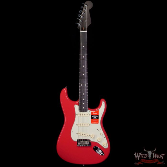 Fender USA Limited Edition American Professional Stratocaster Solid Rosewood Neck Fiesta Red - Image 3